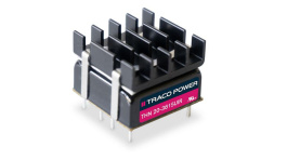 THN 20-7222UIR, Isolated DC/DC Converters - Through Hole 20W 14-160Vin +12Vout 833mA, -12Vout 833mA 1 x 1 Metal Case, Railway, Traco Power