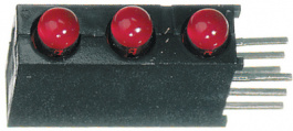 564-0100-111F, PCB LED 3 mm round red/red/red, Dialight
