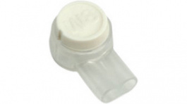 UY2-D/100, Butt Connector 0.4 ... 0.9mm2 Polypropylene White Pack of 100 pieces, 3M