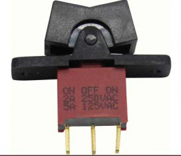 RND 210-00517, Miniature Rocker Switch, SPDT, On-Off-On, RND Components