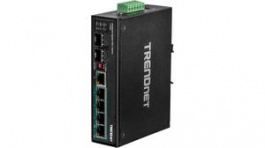 TI-PG62, 6-Port PoE+ Switch, 4x 10/100/1000 PoE+, 1x Gigabit RJ-45 2x SFP 4 Unmanaged, Trendnet