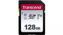 TS128GSDC300S, Memory Card, SDXC, 128GB, 100MB/s, 25MB/s, Transcend