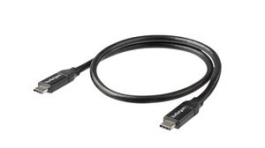 USB2C5C50CM, Charging Cable USB-C Plug - USB-C Plug 500mm USB 2.0 Black, StarTech.com