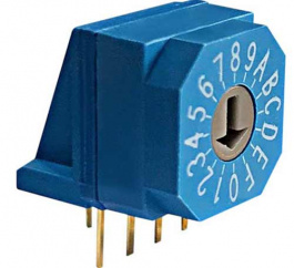 RND 210-00132, PCB coding switch HEX 4+1, RND Components