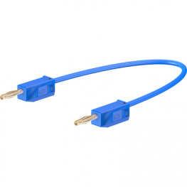 LK 205 007CM BLUE, Test lead diam. 2 mm Blue 7.5 cm 0.5 mm2 CAT I, Staubli (former Multi-Contact )