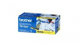 TN135Y, Toner Cartridge, 4000 Sheets, Yellow, Brother