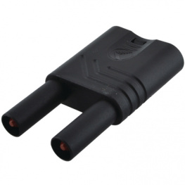 KST S WS SCHWARZ, Safety plug diam. 4 mm Black CAT II, SKS Kontakttechnik