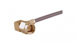 16 SMA-50-3-106/111 NE, RF Connector, SMA, Brass, Plug, Right Angle, 50Ohm, Solder Terminal, Crimp Terminal, Huber+Suhner