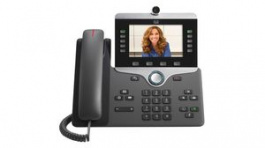 CP-8865-K9=, IP Telephone, 2x RJ45/2x USB 2.0/3.5 mm Socket/Bluetooth 4.0/RJ9/USB 2.0, Black, Cisco Systems