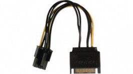 CCGP74200VA015, Internal Power Cable SATA 15-Pin Male - PCI Express Female 150mm Multicolour, Nedis (HQ)
