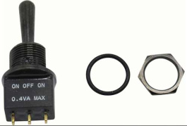 RND 210-00474, Toggle Switch, On-Off-On, Soldering Lugs, RND Components
