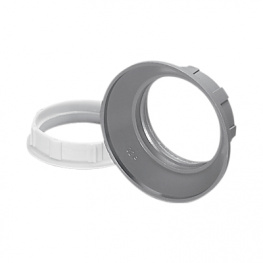 100125, Ring nut E14 white, Vossloh