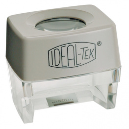 818.01, Настольная лупа; Увел: x8; Диам.линзы:24мм; Мат-л: пластмасса, Ideal-Tek