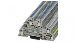 3076030, UTI 2,5-PE/L/N installation ground terminal block screw, 0.2...4 mm2 400 v 24 a, Phoenix Contact