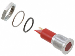 Q16F1CXXR12E, LED Indicator red 12 VDC, APEM