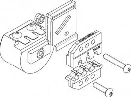 539671-2, Прессующие губки; Назначение:160773; 0,5?1,5мм2, TE Connectivity