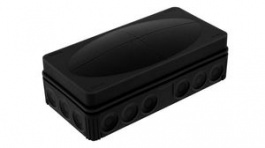 COMBI 116/EMPTY BLACK, Junction Box 76x152x51mm Black Polypropylene IP66, WISKA LTD