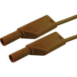 MLS WS 200/2.5 BRAUN / BROWN, Safety test lead diam. 4 mm Brown 200 cm 2.5 mm2 CAT II, SKS Kontakttechnik