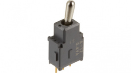 A12JP, Переключатель: тумблер; Пол: 2; SPDT; 0,4A/28ВAC; Выводы: под пайку, NKK Switches (NIKKAI, Nihon)