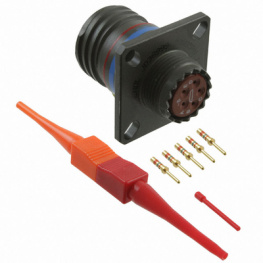 D38999/20WB5PN, Appliance plug with flange 5P, Amphenol