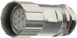 7101 5 12 04D, Connector straight, Poles=12 Female, Cable Mount, Hummel