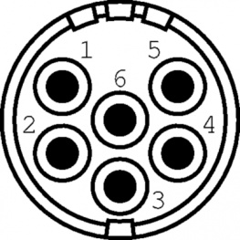 7410 0 06 04 0, Appliance socket 6-pin 6P, Hummel