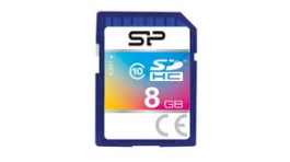 SP008GBSDH010V10, Memory Card, 8GB, SDHC, 40MB/s, Silicon Power