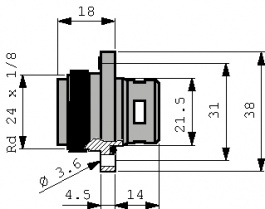 CA 3 GS, Разъем: круглый; -40?90°C; Класс защиты: IP67; Серия: CA; гнездо, Hirschmann