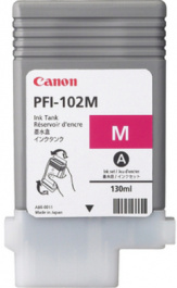PFI-102M, Картридж с чернилами PFI-102M малиновый, CANON