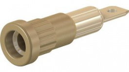 23.1013-27, Press-in Socket 4mm Brown 25A 60V Gold-Plated, Staubli (former Multi-Contact )