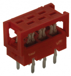 7-215570-6, Вилка; Micro-MaTch; PIN:6; IDC, THT; на плату, на шлейф; 1,5А, TE Connectivity