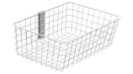 98-135-216, Wire Basket for SV Carts, 2.3kg, White, Ergotron