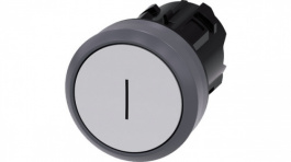 3SU1030-0AB60-0AC0, SIRIUS ACT Push-Button front element Metal, matte, white, Siemens
