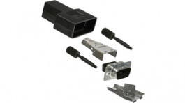 1658655-1, Вилка; D-Sub; HDP-20; PIN:9; "папа"; экранированный, без контактов, TE Connectivity