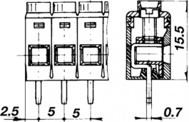 CUU 5/8 NU, PCB Terminal Block 8P5 mm, Stelvio-Kontek