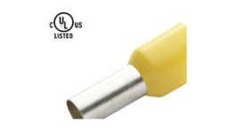 RND 465-00569 [100 шт], Bootlace ferrule 1 mm2 yellow 14 mm pack of 100 pieces, RND Connect