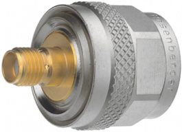 53S132-K00L5, Straight Adapter, N Plug - SMA Socket, 50Ohm, Rosenberger connectors