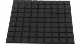RND 455-00572, Rubber Feet 12.5 mm x 12.5 mm x 3.2 mm Black, RND Components