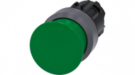 3SU1030-1AD40-0AA0, SIRIUS ACT Mushroom Push-Button front element Metal, matte, green, Siemens