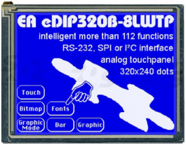 EA EDIP320B-8LWTP, ЖК-графический дисплей 320 x 240 Pixel, Electronic Assembly