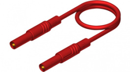 MLS GG 25/1 red, Safety test lead diam. 4 mm Red 25 cm 1 mm2 CAT III, SKS Kontakttechnik