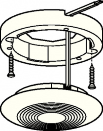 LEDVANCE DOWNLIGHT S AL CA, Mounting ring for LEDVANCE downlight aluminium, Osram