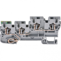 3209044, Initiator terminal+PE grey 0.08...2.5 mm2, Phoenix Contact