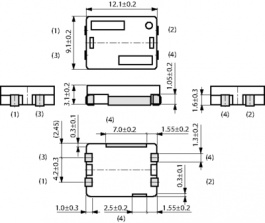 BNX023-01L, Фильтр: помехоподавляющий; широкополосный; Монтаж: SMD; 15А; 35дБ, Murata