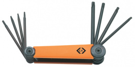 T4407, Torx L-key set, C.K Tools (Carl Kammerling brand)