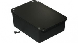 1590XFLBK, Die Cast Enclosure Flanged Lid, 121 x 145 x 52 mm, Black, IP54, 1590, Hammond