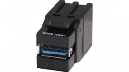 KCUAA3bk2, USB3.0 Coupler, Cross Wired, Black, TUK Limited