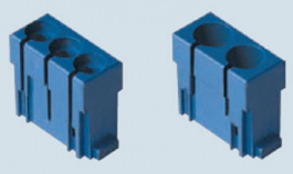 CX 03 P, Модульные блоки с 2 или 3 посадочными местами. Без контактов вставки с 3 посадочными местами для трубки &Oslash; 1,6...4,0, ILME