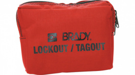 51172, Lockout Belt Pouch;Nylon;Red, Brady