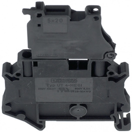 3046032, UT 4-HESI fused terminal block black 0.14...4 mm2, Phoenix Contact